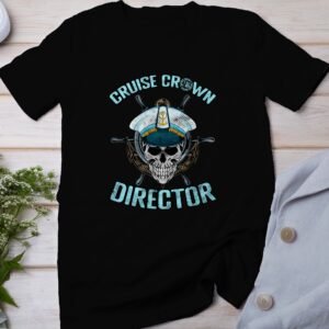 Kreuzfahrt Direktor T-Shirt, Seefahrt Urlaubsplanung Top, Maritimes Reiseorganisator Kapitän Shirt, Ozean Navigator Segel Schifffahrt Tee