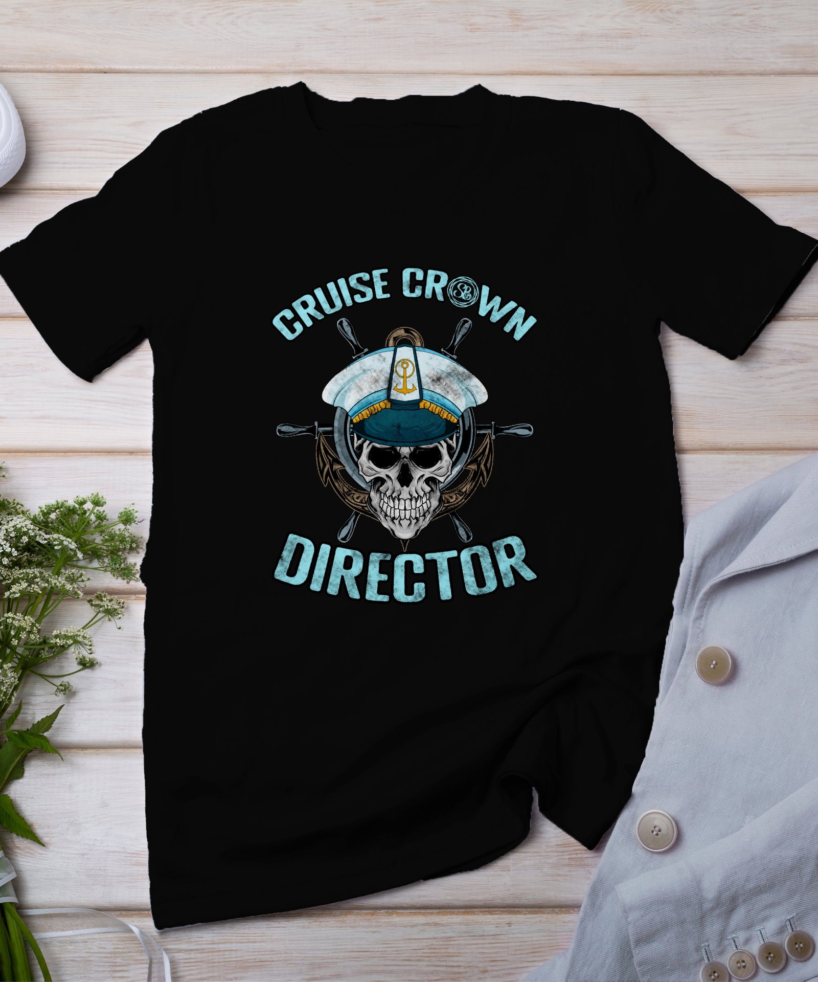 Kreuzfahrt Direktor T-Shirt, Seefahrt Urlaubsplanung Top, Maritimes Reiseorganisator Kapitän Shirt, Ozean Navigator Segel Schifffahrt Tee