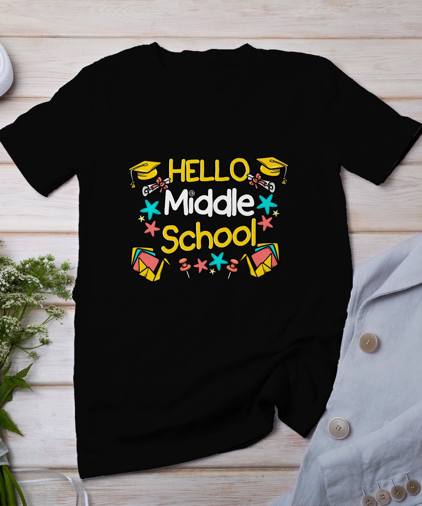 Schulabschluss T-Shirt Weiterführende Schule nach Sommerferien Shirt Lehrer Geschenk Grundschule Schulkind T-Shirts Klassenfahrt Schulbedarf