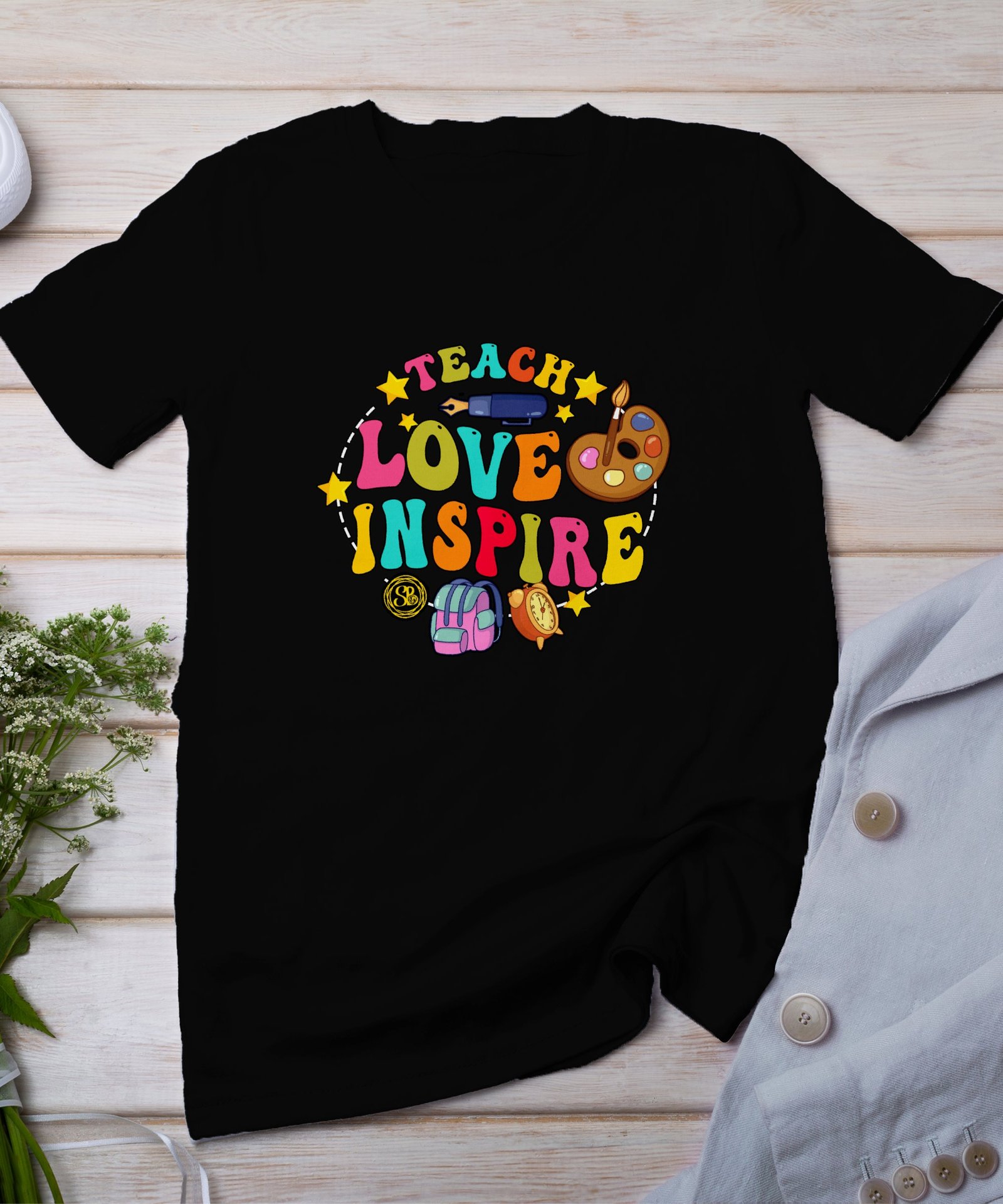Lehrer T Shirt, Lehren Liebe Inspirieren T Shirts, Lehrer Wertschätzung Geschenk T Shirt, Schul T Shirt, Abschlussgeschenk, Geschenke für