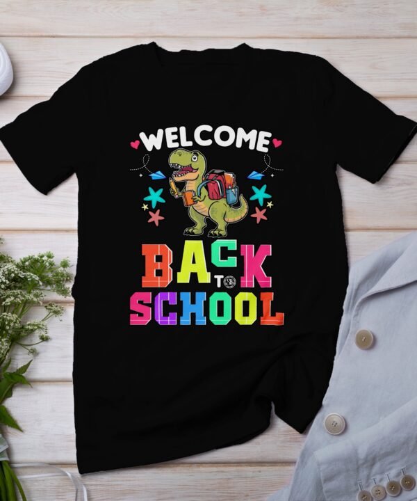 Willkommen zurück zur Schule T-Shirts, Dino T-Shirts, Kinder T-Shirts, Schul T-Shirts, Lehrer T-Shirts, Geschenke T-Shirts