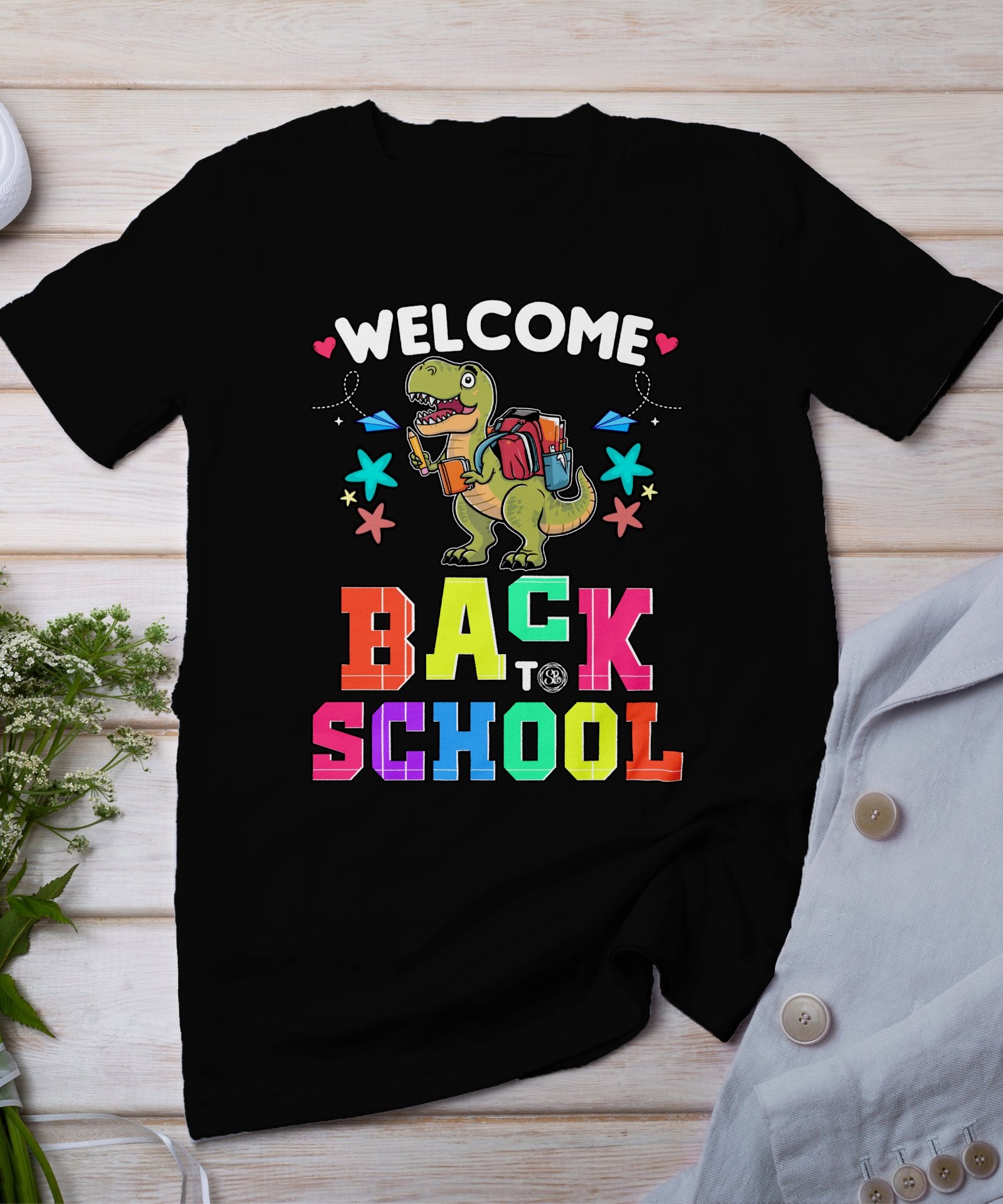Willkommen zurück zur Schule T-Shirts, Dino T-Shirts, Kinder T-Shirts, Schul T-Shirts, Lehrer T-Shirts, Geschenke T-Shirts