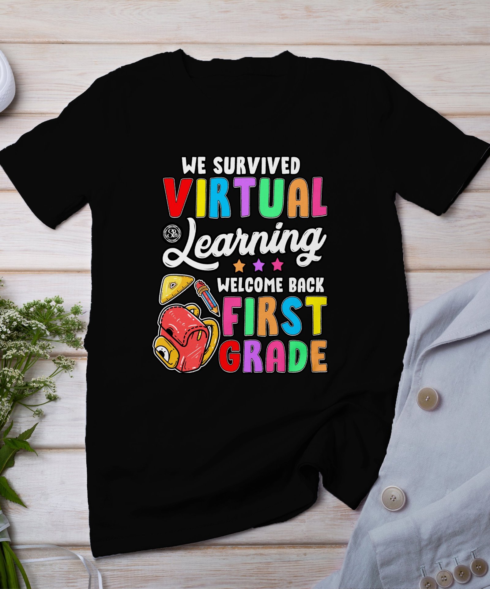 Erstklässler Schulranzen T-Shirt Erste Klasse Schulanfänger Geschenk Schultüte Abschied Kindergarten Rucksack Schulbedarf Kinder Shirt