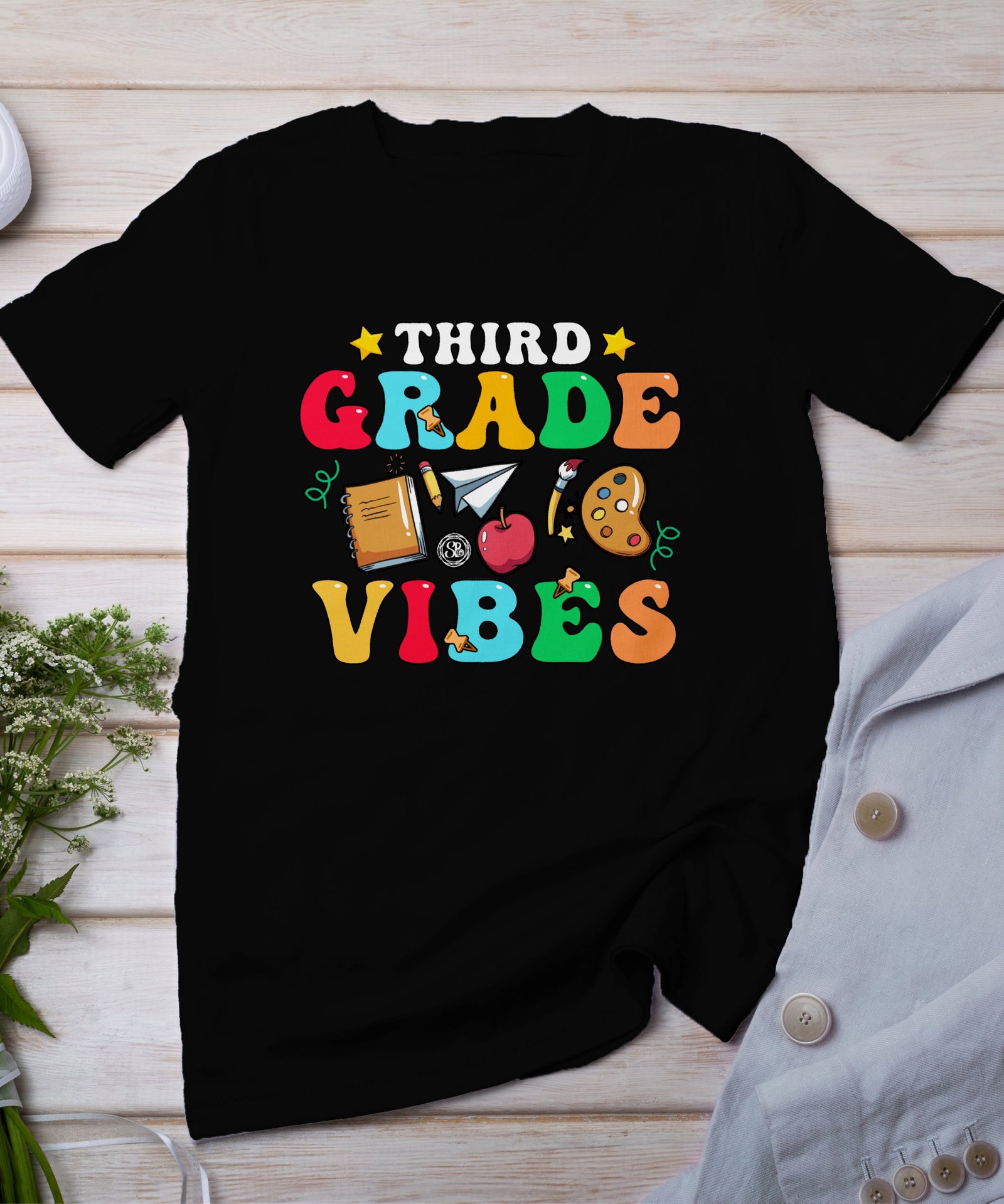 Dritte Klasse T-Shirt Schulanfang nach Sommerferien Shirt Lehrer Geschenk Grundschule Schulkind T-Shirts Klassenfahrt Schulbedarf