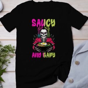 Anime Bibimbap Halloween T-Shirt, Koreanisches Essen Tee, Magisches Kostüm, Ramen MRE Zutaten Shirt, Wahnsinn Bowl Top, Gimbap Party