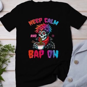 Anime Bibimbap Halloween T-Shirt, Koreanisches Essen Tee, Magisches Kostüm, Ramen MRE Zutaten Shirt, Wahnsinn Bowl Top, Gimbap Party