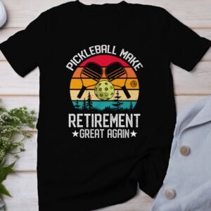 Retro Pickleball Motiv T-Shirt, Lustige Pickleball Spieler Geschenkidee, Vintage Pickleball Schläger Design T-Shirt Für Sportliebhaber