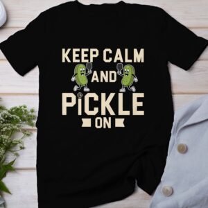 Pickleball Gewürzgurken T-Shirt, Geschenk für Liebhaber von Sportart Pickleball, Schläger Motiv Tee, Lustiges Outdoor-Aktivität Team Shirt