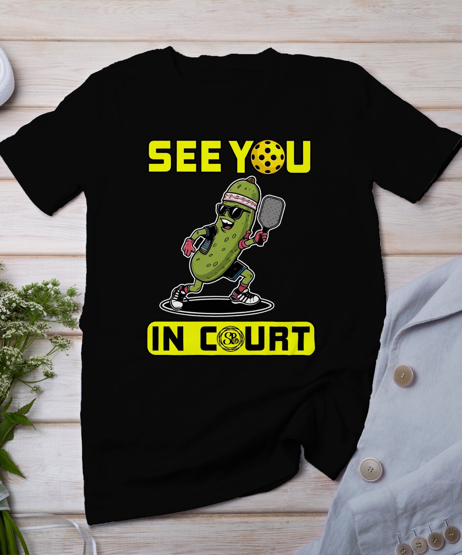 Pickleball Spieler T-Shirt, Geschenk für Sportliebhaber, Pickleballschläger Motiv Fan Tee, Lustiger Spruch Outdoor-Aktivität Team Shirt
