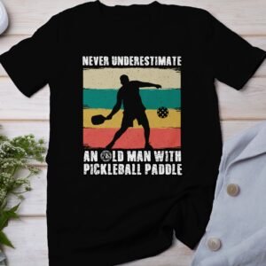 Retro Pickleball Spieler T-Shirt, Geschenk für Sportliebhaber, Vintage Pickleballschläger Fan Tee, Lustiges Outdoor-Aktivität Team Shirt