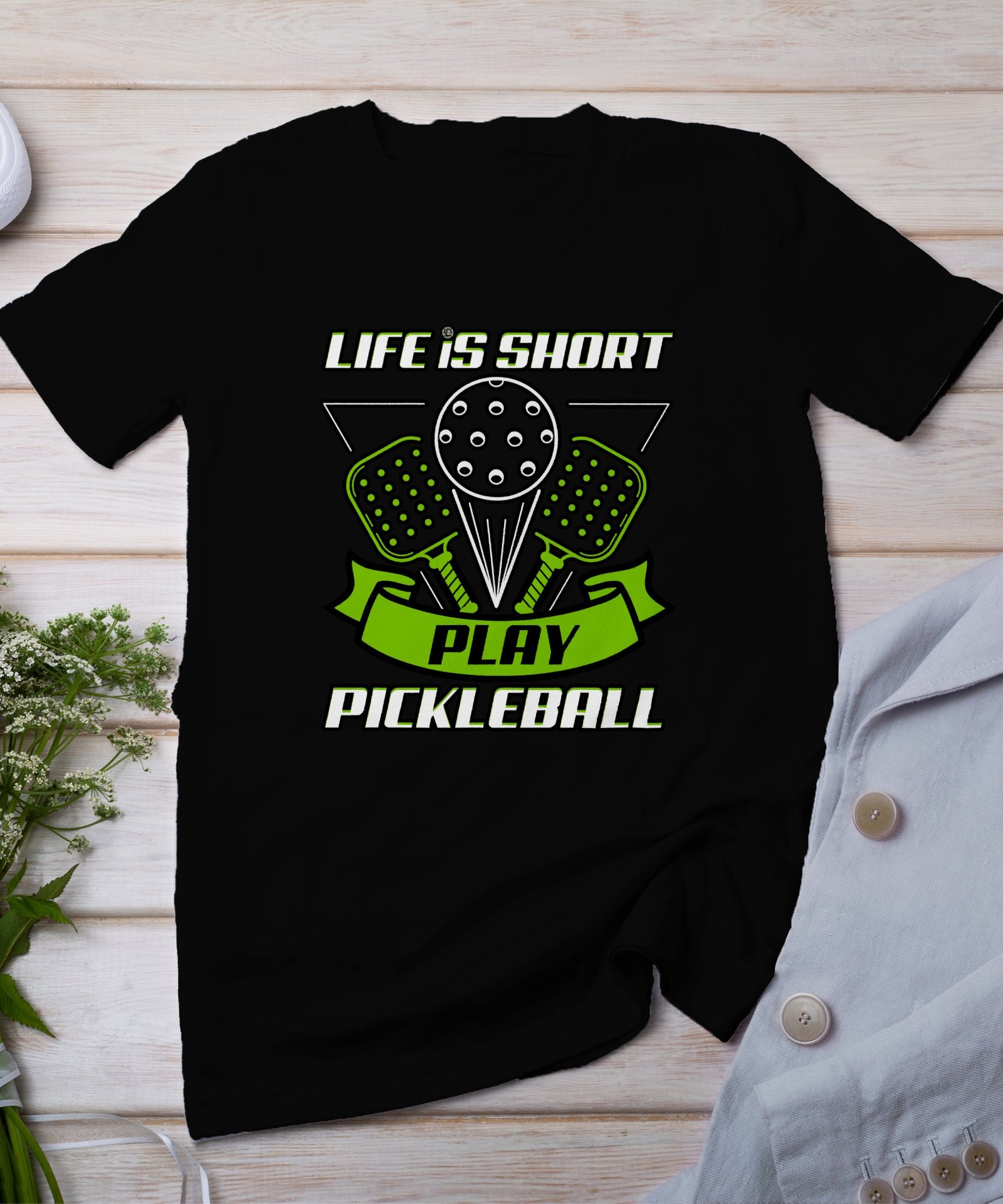 Pickleball Spieler T-Shirt, Lustiger Spruch für Sportliebhaber, Pickleballschläger Motiv Fan Tee, Lustiges Outdoor-Aktivität Team Shirt