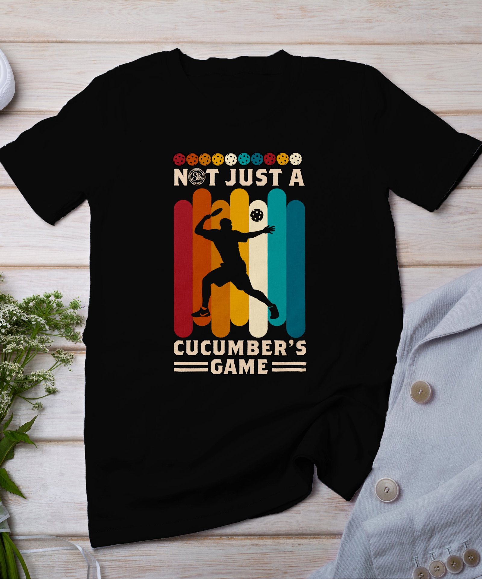 Vintage Pickleball Spieler T-Shirt, Geschenk für Sportliebhaber, Retro Fan Pickleballaufschlag Motiv Tee, Lustiges Outdoor Teamsport Shirt