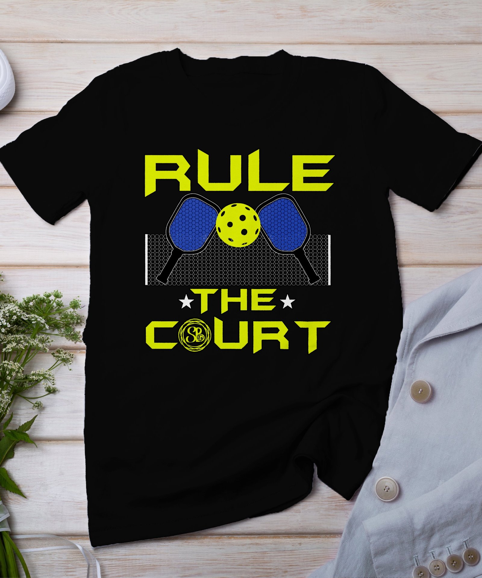 Pickleball Spieler T-Shirt, Geschenk für Sportliebhaber, Originelles Spielfeld Motiv Fan Tee, Lustiges Outdoor-Aktivität Team Shirt