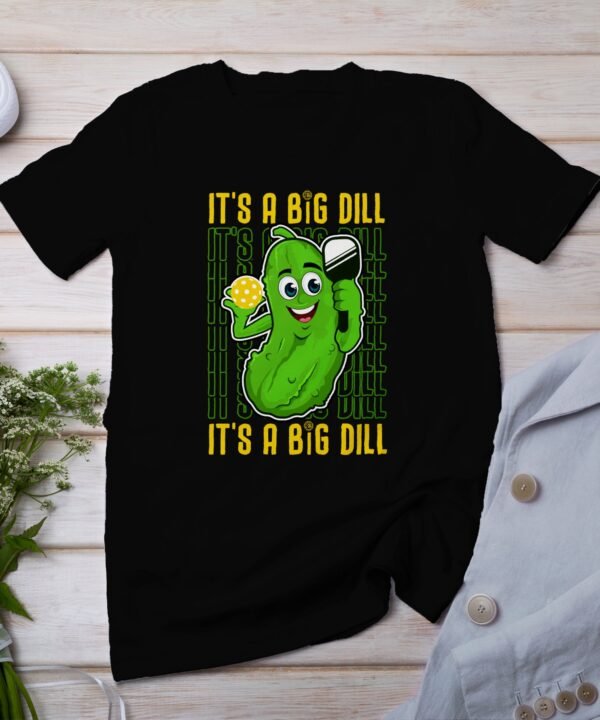 Pickleball Spieler T-Shirt, Geschenk für Sportliebhaber, Originelles Dill-Gurke Motiv Fan Tee, Lustiges Outdoor-Aktivität Sportler Shirt