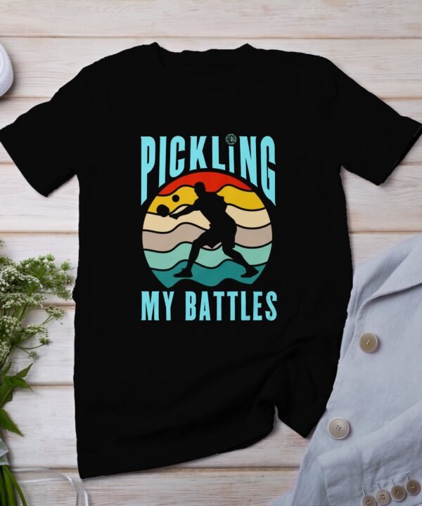Pickleball Spieler T-Shirt, Geschenk für Sportliebhaber, Originelles Pickleballschläger Motiv Fan Tee, Lustiges Outdoor-Aktivität Team Shirt