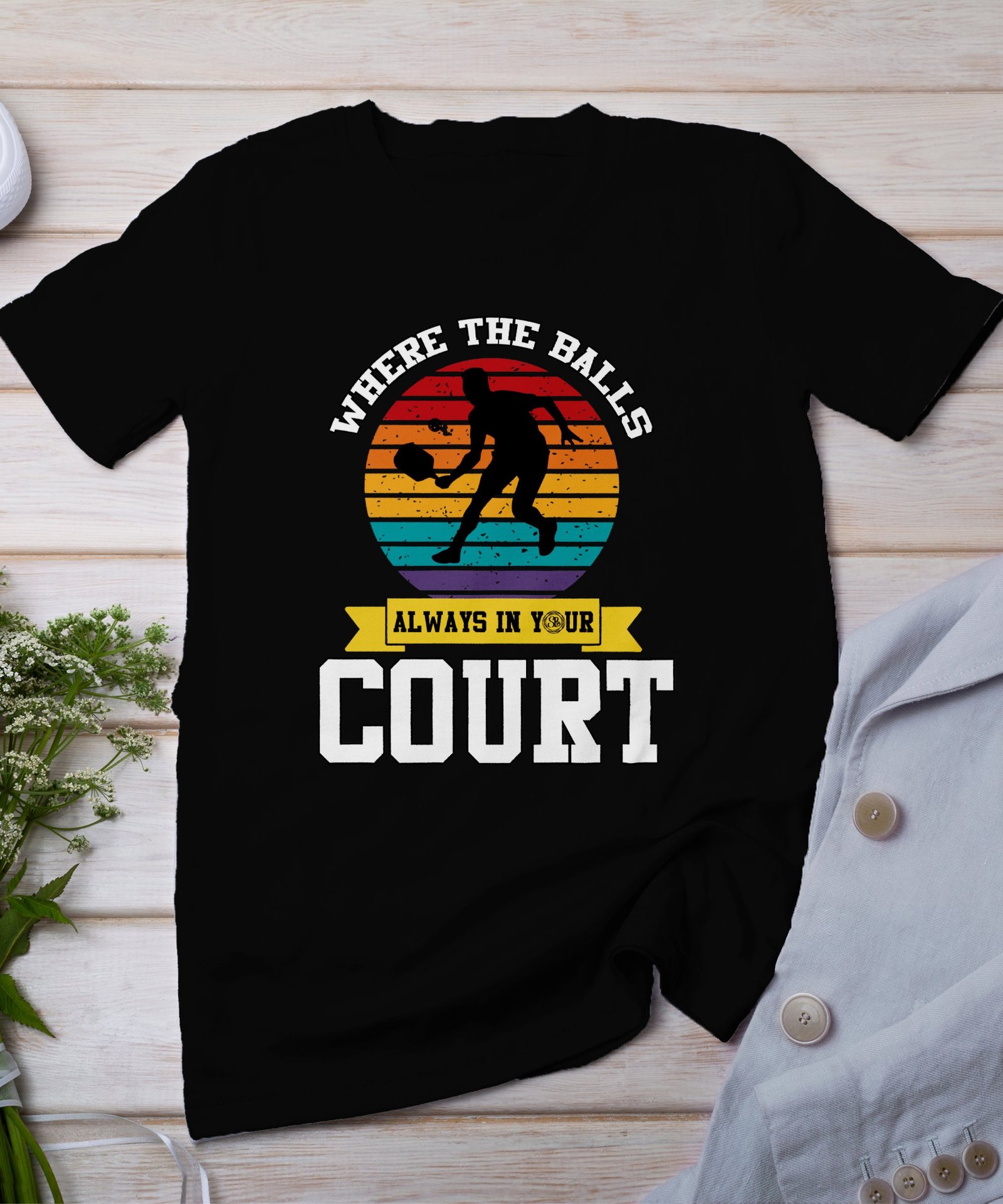 Pickleball Spieler T-Shirt, Geschenk für Sportliebhaber, Ironisches Pickleballschläger Motiv Fan Tee, Lustiges Outdoor-Aktivität Team Shirt
