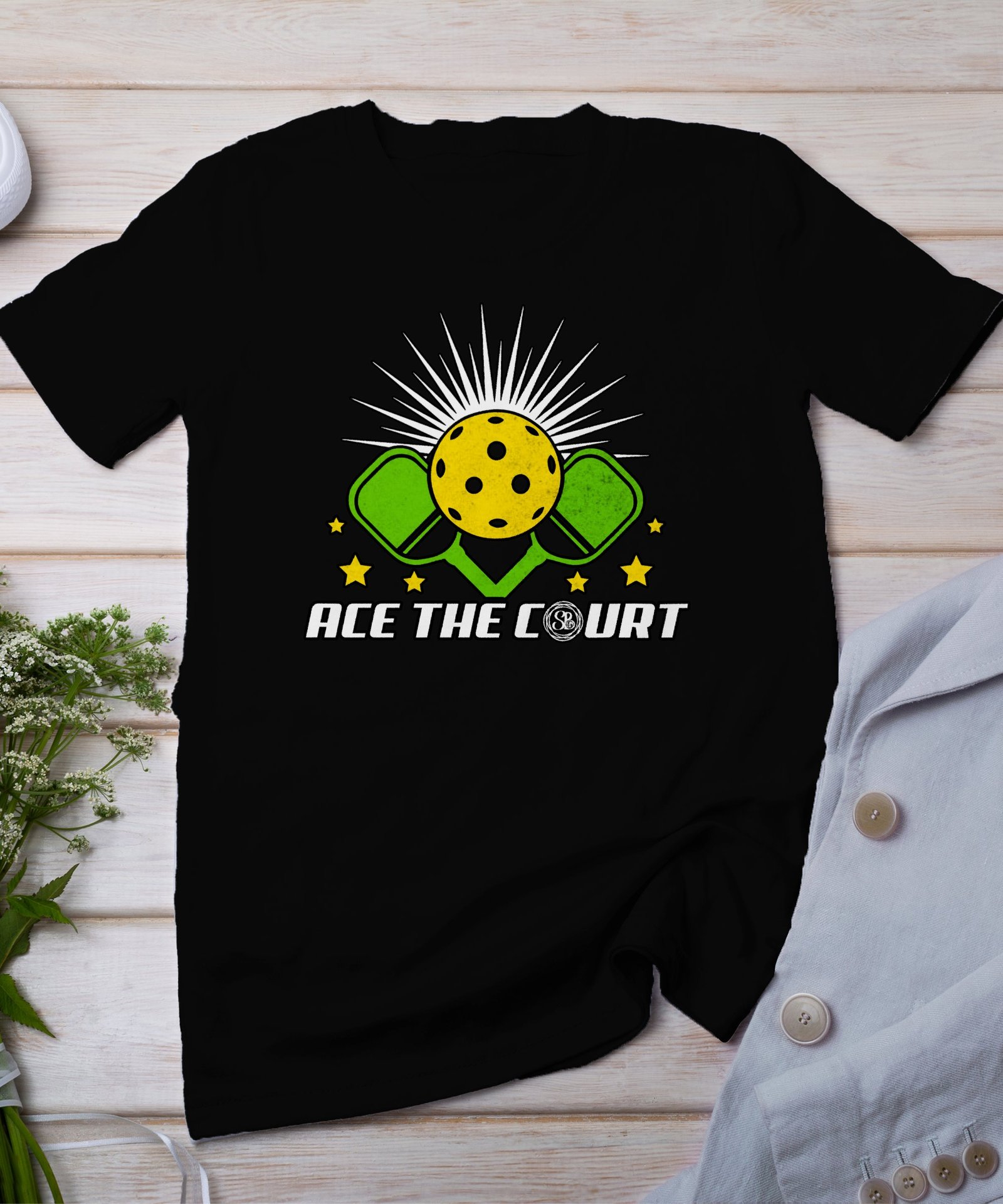 Pickleball Spieler T-Shirt, Geschenk für Sportliebhaber, Originelles Schläger Ass Motiv Fan Tee, Lustiges Outdoor-Aktivität Team Shirt