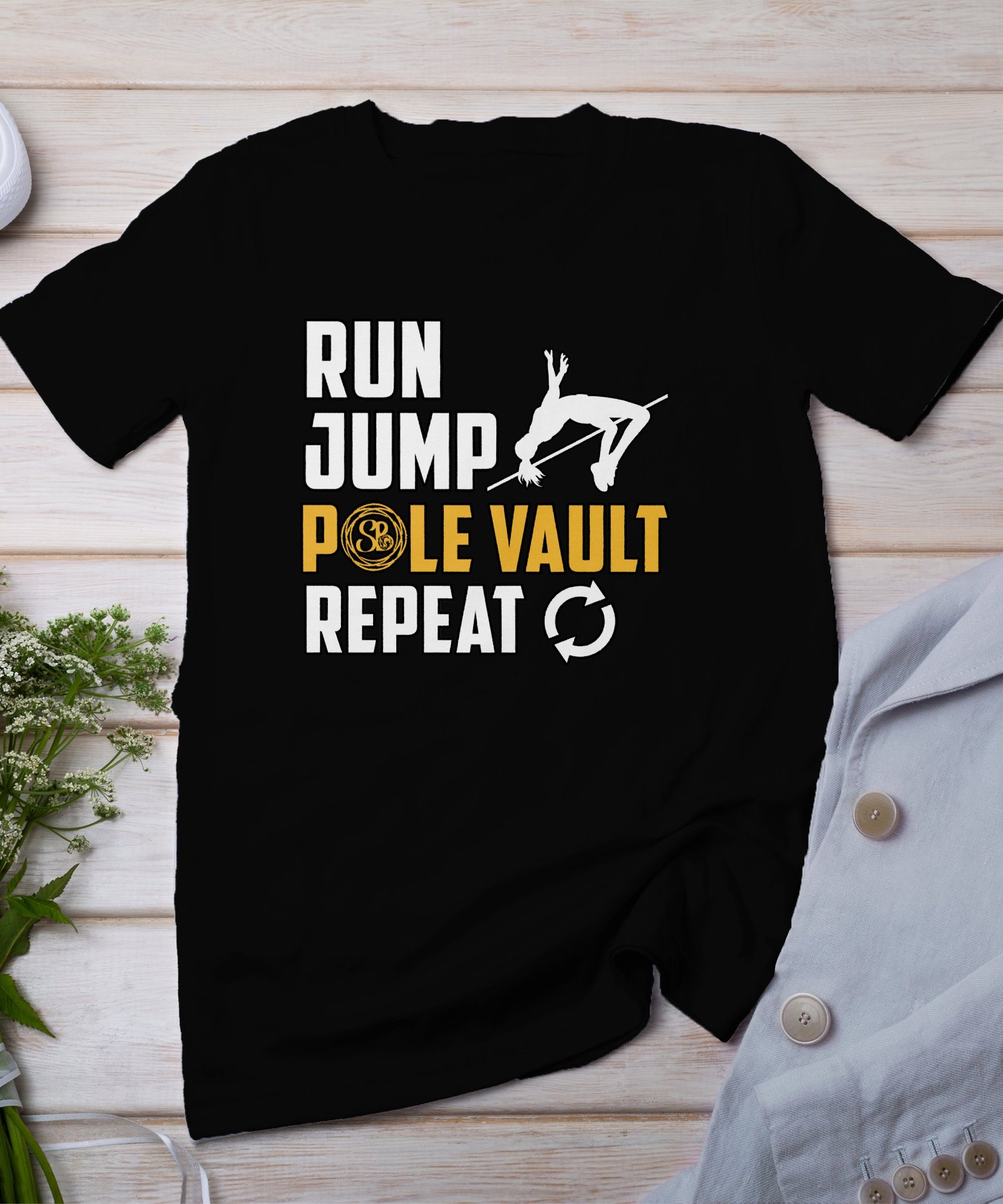Lustiges Pole Vault Shirt, Laufsport Geschenk, Leichtathletik TShirt, Springen Hemd, Humorvolle Trainingskleidung, Sport TShirt