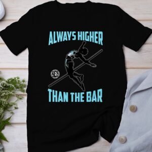Hochspringer Shirt, Motivations T-Shirt, Geschenk für Sportler, lustiges Fitness Shirt, coole T-Shirts für Männer und Frauen