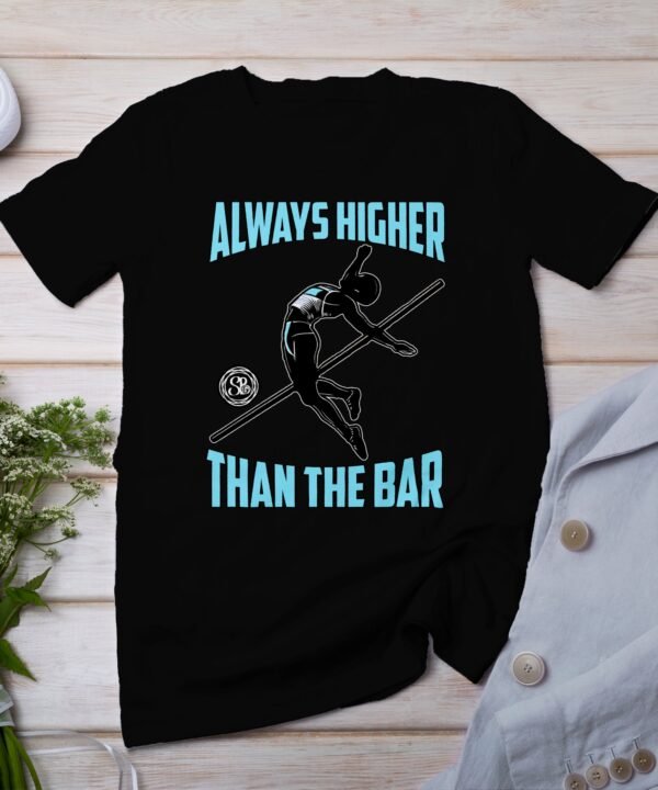 Hochspringer Shirt, Motivations T-Shirt, Geschenk für Sportler, lustiges Fitness Shirt, coole T-Shirts für Männer und Frauen