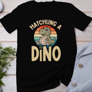 Schlüpfen Eines Dinos T-Shirt Schwangerschaft Ankündigung Pregasaurus Look Eltern in Erwartung Baby Unterwegs Shirt Babyparty Schwangere