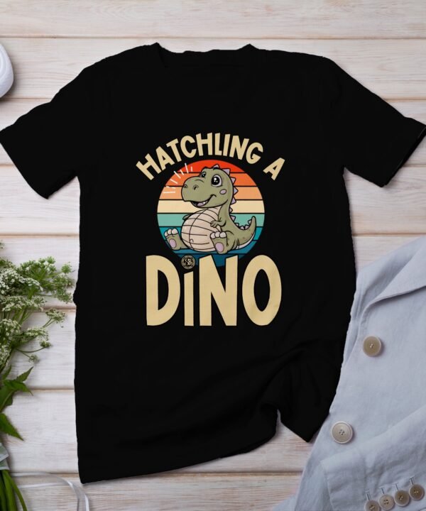 Schlüpfen Eines Dinos T-Shirt Schwangerschaft Ankündigung Pregasaurus Look Eltern in Erwartung Baby Unterwegs Shirt Babyparty Schwangere