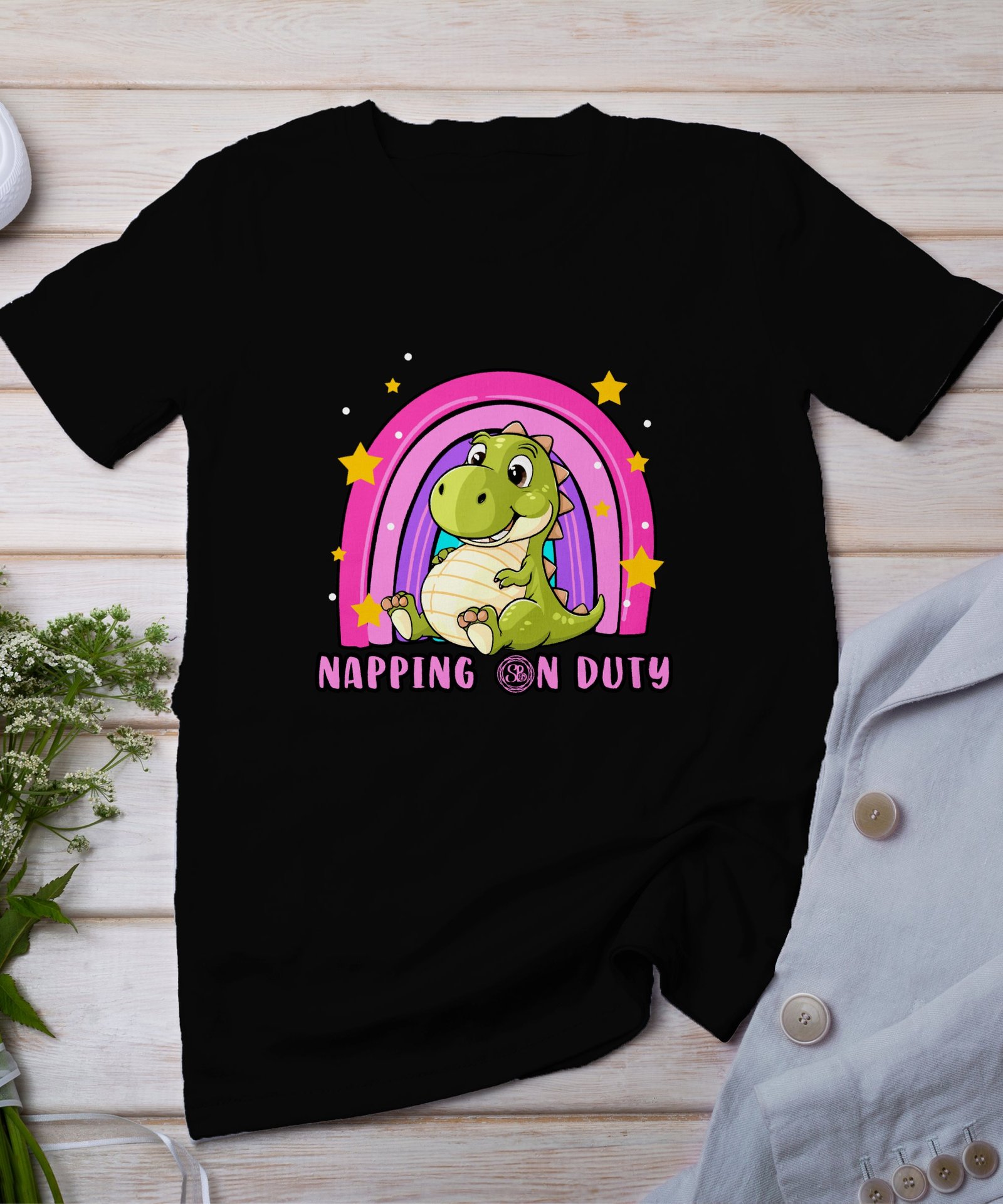 Schläfchen Im Dienst Pregasaurus T-Shirt Werdende Eltern Mama Dino Schlaf Shirt Schwangerschaft Gemütliches Babybauch Outfit Mutter Shirt
