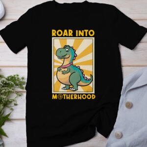 Brüll In Mutterschaft Shirt Pregasaurus T-Shirt Schwangerschaft Kleidung Dino Shirt Mama in Spe Familienzuwachs Shirt Babybauch Mode