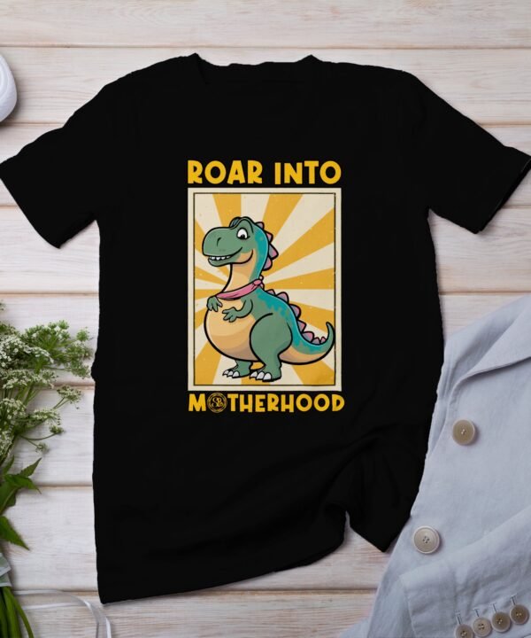 Brüll In Mutterschaft Shirt Pregasaurus T-Shirt Schwangerschaft Kleidung Dino Shirt Mama in Spe Familienzuwachs Shirt Babybauch Mode
