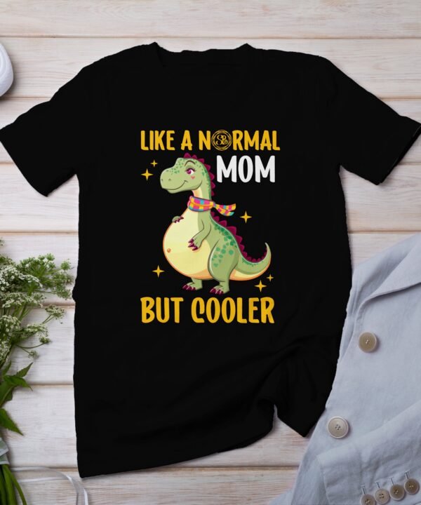 Cooles Werdende Eltern T-Shirt Schwangerschaft Outfit Pregasaurus Ankündigung Babybauch T-Shirt Mama Dino Shirt Schwanger Babybauch Mode