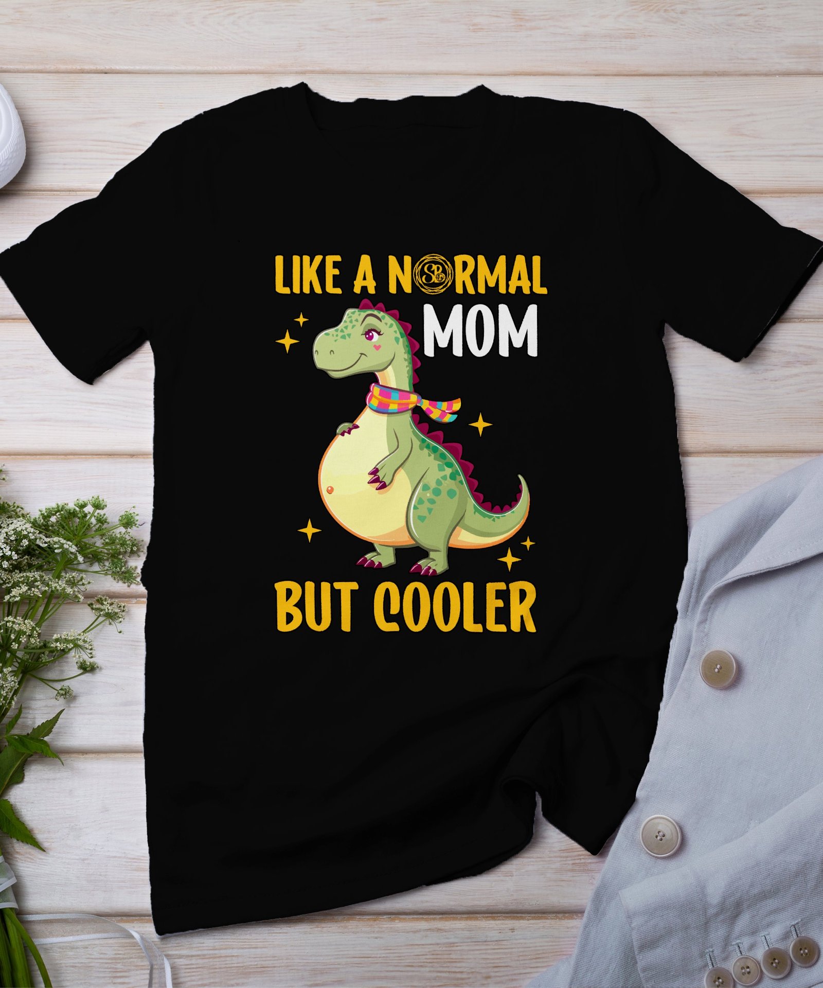 Cooles Werdende Eltern T-Shirt Schwangerschaft Outfit Pregasaurus Ankündigung Babybauch T-Shirt Mama Dino Shirt Schwanger Babybauch Mode