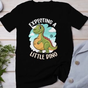 Erwarte Einen Kleinen Baby Dino T-Shirt Dinosaurier Eltern Liebe Pregasaurus T-Shirt Schwangerschaft Shirt Bald Mama Ankündigung Outfit