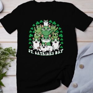 Lustiges St. Patricks Day T-Shirt, Katzen und Hunde T-Shirt, Tierliebhaber Geschenk, St. Catricks Day, Lustige Tiere Kleidung