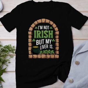 Lustiges irisches T-Shirt, Irland humorvoller Spruch, St. Patricks Day Geschenk, witzige Liver Grafik, irische Feiertag Kleidung