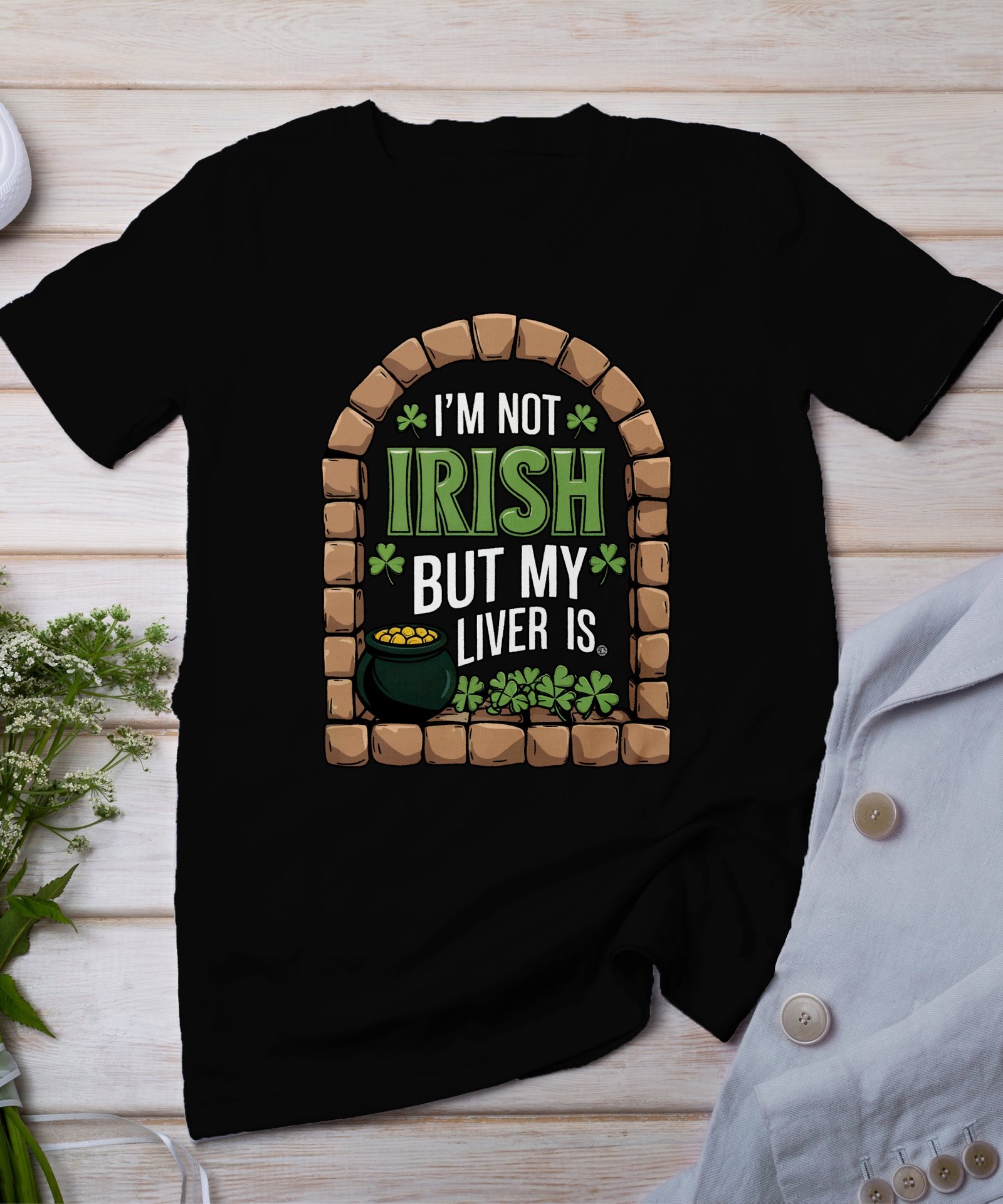 Lustiges irisches T-Shirt, Irland humorvoller Spruch, St. Patricks Day Geschenk, witzige Liver Grafik, irische Feiertag Kleidung