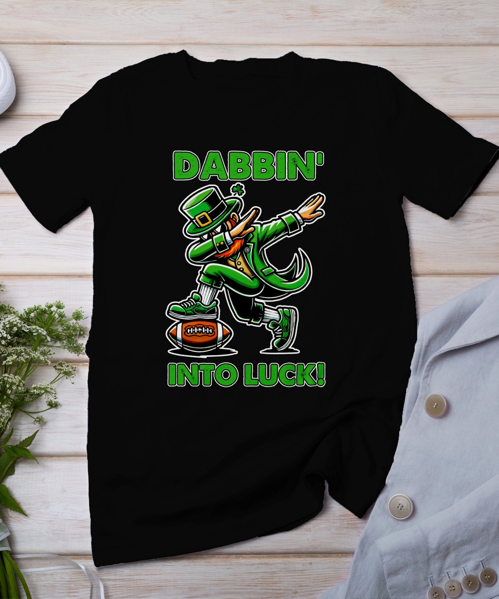 Dabbin’ into Luck T-Shirt, St. Patrick’s Day Shirt, Irish Leprechaun Shirt, Funny Irish Shirt, Lucky T-Shirt, Holiday Tee