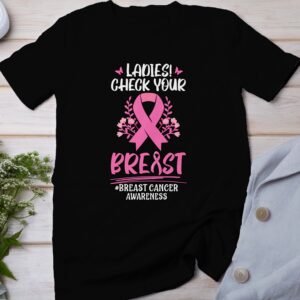 Kampf Stärke Hoffnung Brustkrebs Bewusstsein T-Shirt, Vorsorgeuntersuchung Gesundheit Tee, Hilfe Symbol der Solidarität Pinke Schleife Top