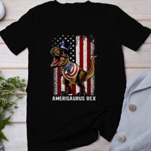 Amerisaurus Rex T-Shirts USA Flagge Dino Shirts 4. Juli Patrioten Dinosaurier Shirts T-Rex Shirts Lustiger Merica Dino Freiheit Demokratie
