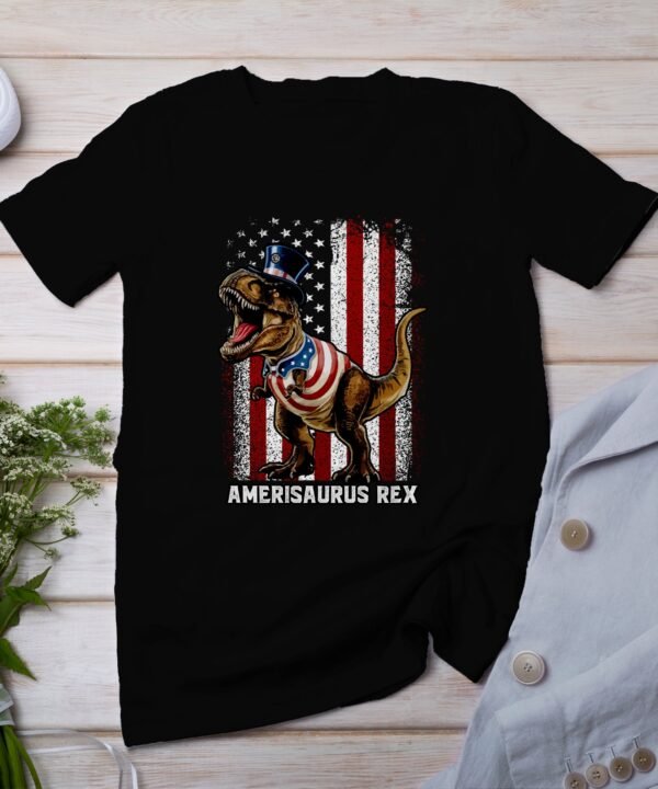 Amerisaurus Rex T-Shirts USA Flagge Dino Shirts 4. Juli Patrioten Dinosaurier Shirts T-Rex Shirts Lustiger Merica Dino Freiheit Demokratie