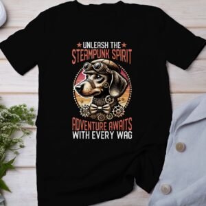 Vintage Futuristisches Steampunk T-Shirt, Retro Fantasiewelt Kostüm, Retro Dampfantrieb Shirt, Industriell Viktorianisches Top, Zahnrad Tee