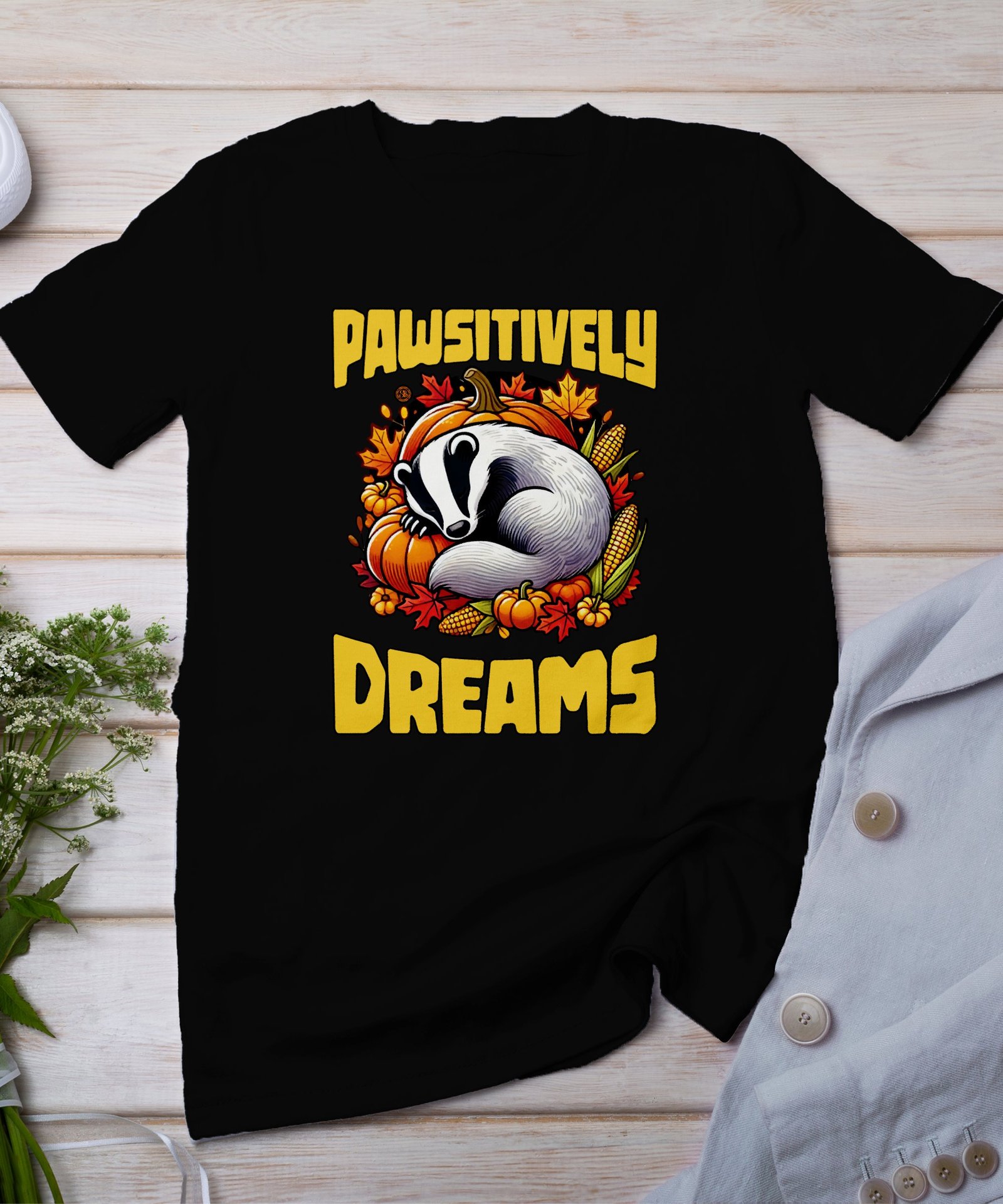 Herbstliches Erntedankfest T-Shirt, Traditionell Amerika Kanada Top, Lustiges Feiertags Haustier Motiv Shirt, Festliches Verkleidung Tee