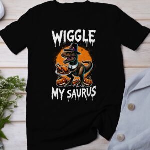 Herbstliches Erntedankfest T-Shirt, Traditionell Amerika Kanada Top, Lustiges Dino T-Rex Truthahn Shirt, Festliches Geflügel Kürbis Tee