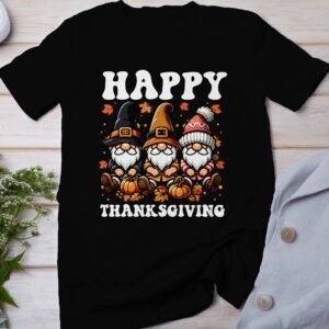 Herbstliches Erntedankfest T-Shirt, Traditionell Amerika Kanada Top, Lustiges Feiertags Zwerge Truthahn Shirt, Festliches Geflügel Tee