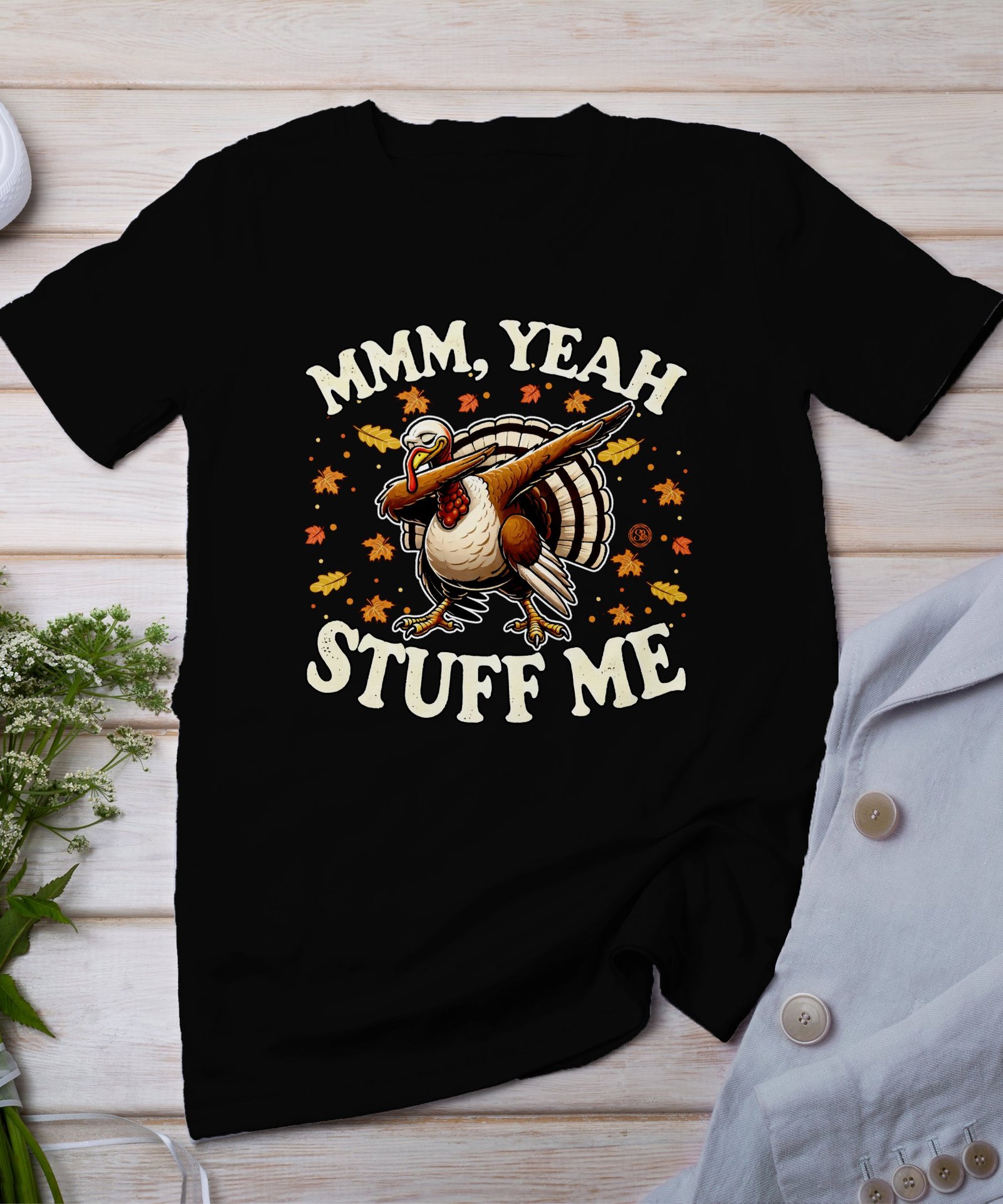 Herbstliches Erntedankfest T-Shirt, Traditionell Amerika Kanada Abendessen Top, Lustiges Truthahn Shirt, Festliches Geflügel Kürbis Tee