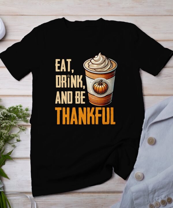 Herbstliches Erntedankfest T-Shirt, Traditionell Amerika Kanada Kürbisbecher Top, Lustiges Truthahn Shirt, Festliches Geflügel Kürbis Tee
