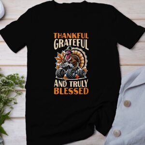 Herbstliches Erntedankfest T-Shirt, Traditionell Amerika Kanada Top, Lustiges Dino T-Rex Truthahn Shirt, Festliches Geflügel Kürbis Tee