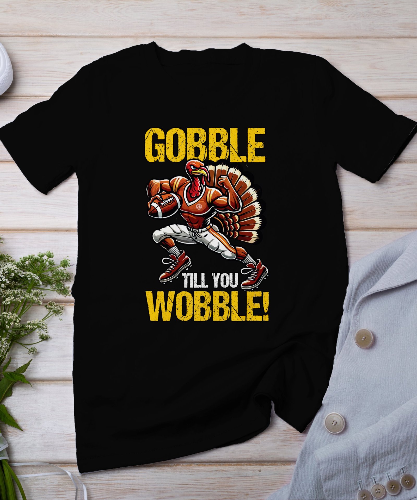 Herbstliches Erntedankfest T-Shirt, Traditionell Amerika Kanada Abendessen Top, Lustiges Truthahn Shirt, Festliches Geflügel Kürbis Tee