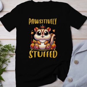 Herbstliches Erntedankfest T-Shirt, Traditionell Amerika Kanada Top, Lustiges Feiertags Haustier Motiv Shirt, Festliches Verkleidung Tee