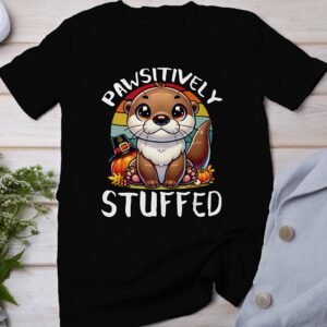 Herbstliches Erntedankfest T-Shirt, Traditionell Amerika Kanada Top, Lustiges Feiertags Haustier Motiv Shirt, Festliches Verkleidung Tee