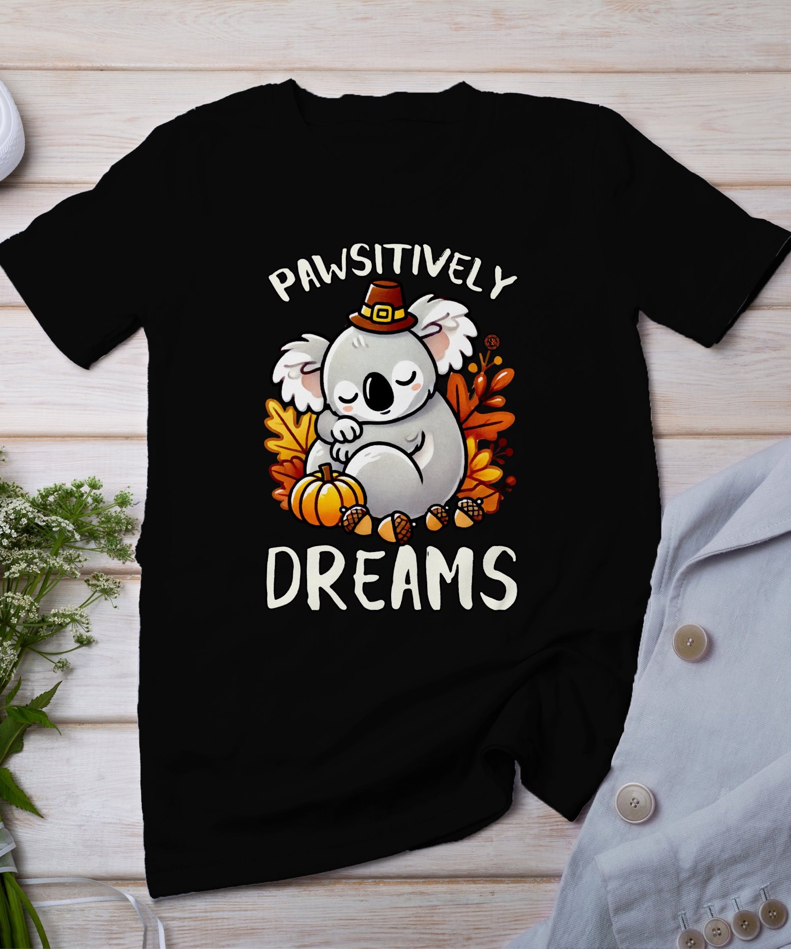 Herbstliches Erntedankfest T-Shirt, Traditionell Amerika Kanada Top, Lustiges Feiertags Haustier Motiv Shirt, Festliches Verkleidung Tee